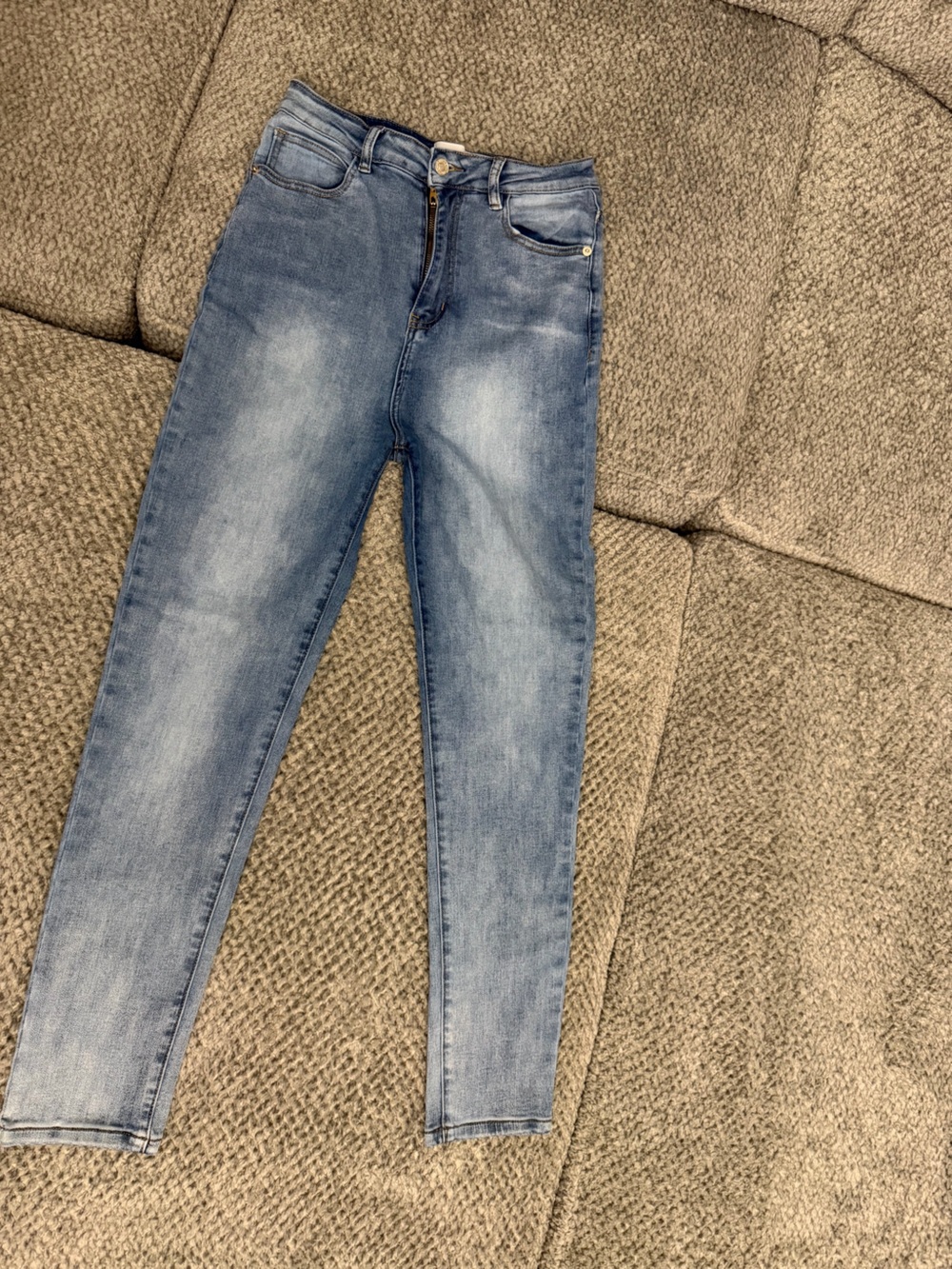 Chipie womens Skinny Jeans in Light Blue Wash